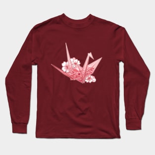 Sakura Crane Long Sleeve T-Shirt